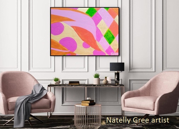 pring, Original painting by Contemporary Artist,  modern design, acrylic on canvas, hand painted