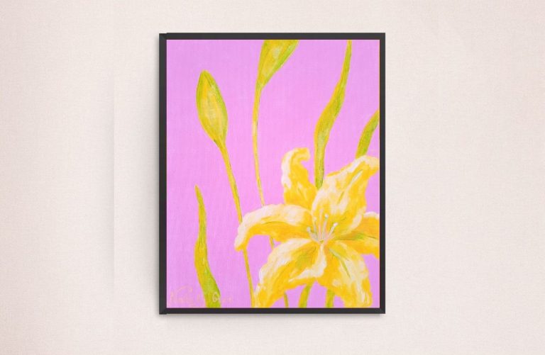 Lily on Pink Painting