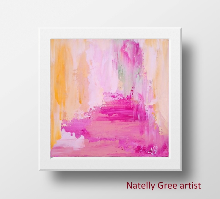 Abstract Pink Painting