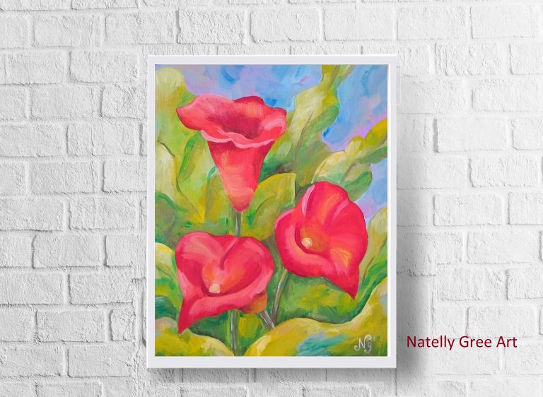 Calla Lilies Painting