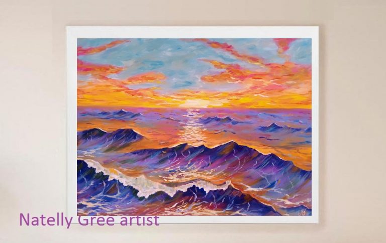 Sea Sunrise Sunset Art