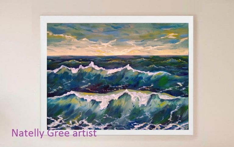 Sea Waves Oil Painting